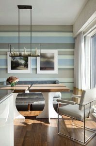 Dining Room Horizontal Stripes2